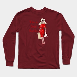 Little Red Dress Long Sleeve T-Shirt